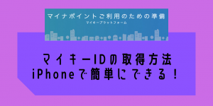 マイキーIDのiPhoneでの登録設定方法！マイナポイントに必須！